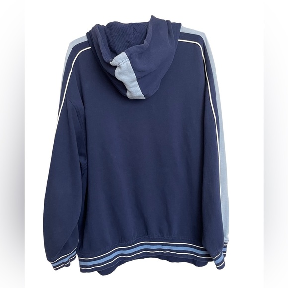 Vintage 90s Def Jam University Hoodie Size XXL Hip Hop Blue Hooded Sweatshirt - Picture 2 of 7